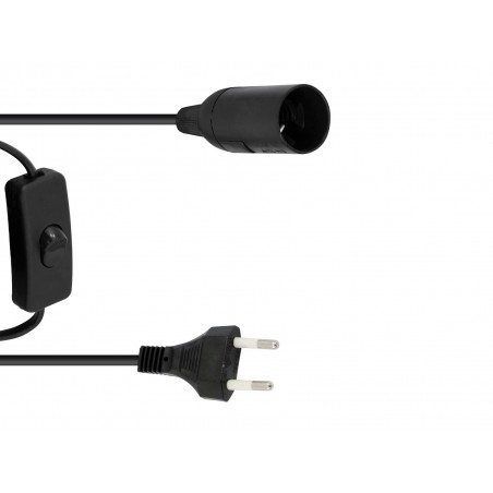 EUROLITE E-27 Socket Power Cable, Plug, Switch - 1