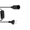 EUROLITE E-27 Socket Power Cable, Plug, Switch - 1