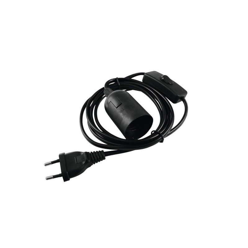 EUROLITE E-27 Socket Power Cable, Plug, Switch - 3