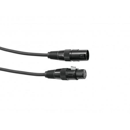 EUROLITE DMX cable XLR 5pin 1m bk - 1