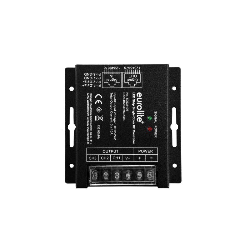EUROLITE LED Strip Single Color RF Controller - 4 EUROLITE LED Strip Single Color RF Controller - 4