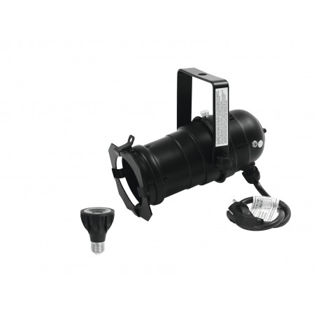 EUROLITE Set PAR-20 Spot bk + PAR-20 230V COB 6W E-27 LED 1800-3000K dim2warm - 1