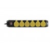 EUROLITE Distributor 6-fold IP44 bk 10m - 2