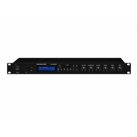 Monacor SA-130DMP - Wzmacniacz stereo z MP3, USB, FM, BT