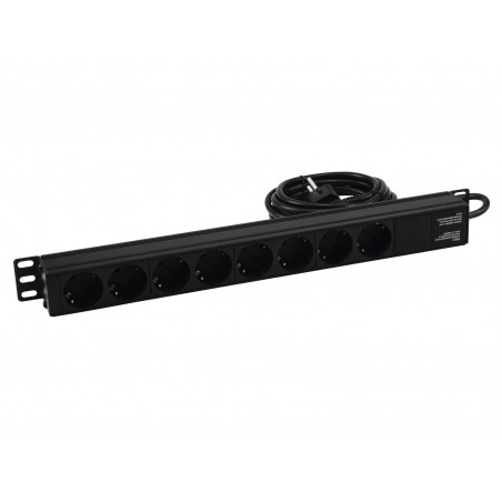 EUROLITE Distributor R19-8 1U bk 2.7m - 1