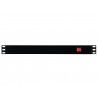 EUROLITE Distributor R19-8 1U bk 2.7m - 4