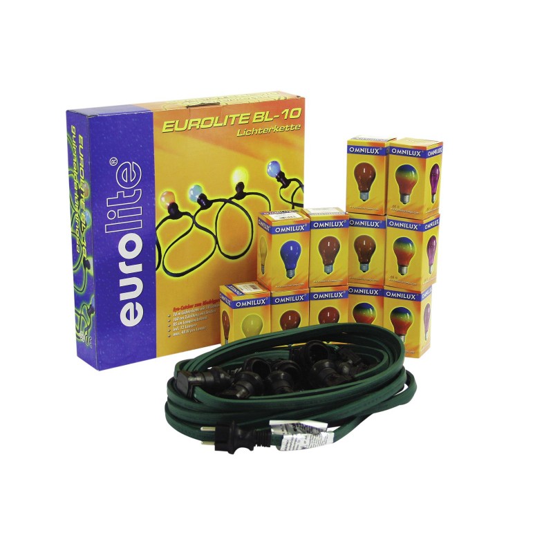 EUROLITE BL-10 E-27 Belt Light Chain with 12 Bulbs - 1 EUROLITE BL-10 E-27 Belt Light Chain with 12 Bulbs - 1