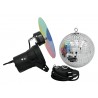 EUROLITE Mirror Ball Set 20cm with Pinspot - 1 EUROLITE Mirror Ball Set 20cm with Pinspot - 1