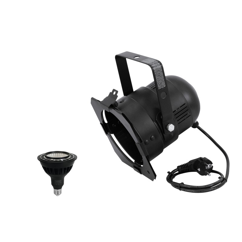 EUROLITE Set PAR-38 Spot bk + PAR-38 230V COB 18W E-27 LED 1800-3000k dim2warm - 1 EUROLITE Set PAR-38 Spot bk + PAR-38 230V COB 18W E-27 LED 1800-3000k dim2warm - 1