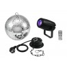 EUROLITE Mirror Ball 20cm with motor + LED PST-5 QCL Spot bk - 1 EUROLITE Mirror Ball 20cm with motor + LED PST-5 QCL Spot bk - 1