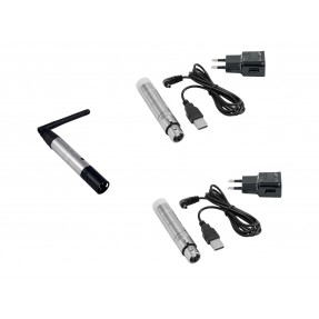 EUROLITE Set QuickDMX 1x transmitter + 2x AKKU receiver - 1
