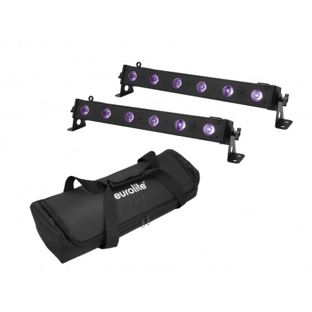 EUROLITE Set 2x LED BAR-6 UV Leiste + Soft-Bag - 1