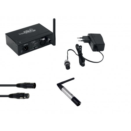 EUROLITE Set freeDMX AP Wi-Fi Interface + QuickDMX Funksender + DMX cabel - 1