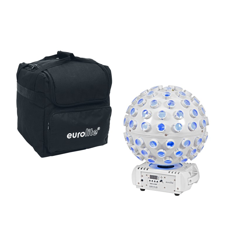 EUROLITE Set LED B-40 Laser Beam Effect Wh + Softbag