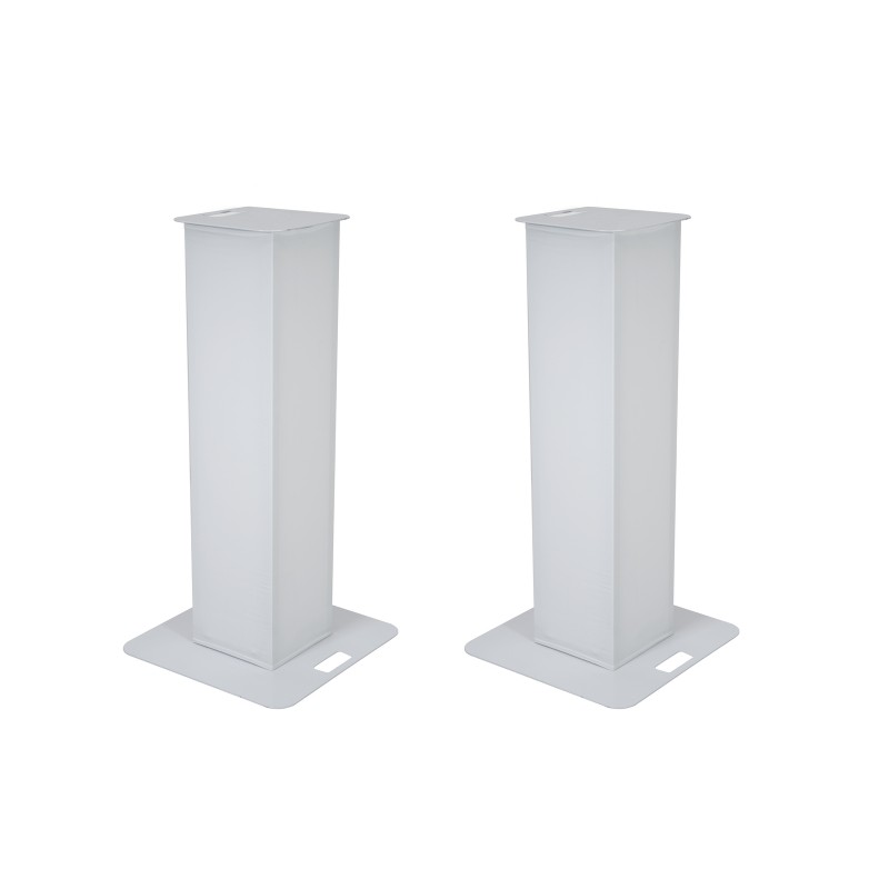 EUROLITE 2x Stage Stand 150cm incl. Cover and Bag, white - 1