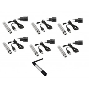 EUROLITE Set QuickDMX 1x transmitter + 6x AKKU receiver - 1