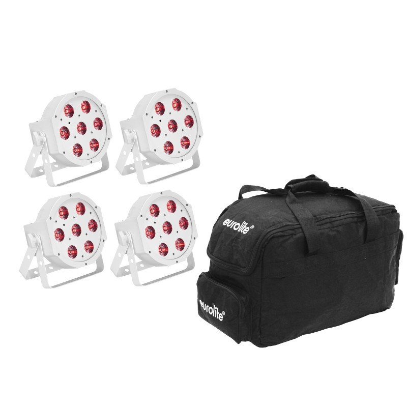 EUROLITE Set 5x LED SLS-7 HCL Spot white + Soft Bag - 1 EUROLITE Set 5x LED SLS-7 HCL Spot white + Soft Bag - 1