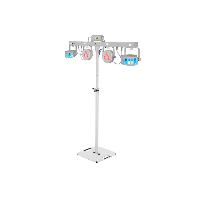 EUROLITE Set LED KLS Laser Bar FX Light Set white + BPS-2 Loudspeaker Stand white - 1 EUROLITE Set LED KLS Laser Bar FX Light Set white + BPS-2 Loudspeaker Stand white - 1