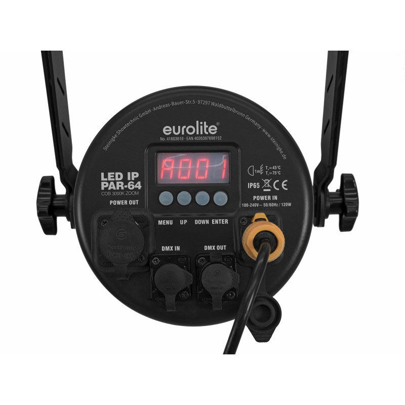 EUROLITE LED IP PAR-64 COB 3000K 100W Zoom bk - 4 EUROLITE LED IP PAR-64 COB 3000K 100W Zoom bk - 4