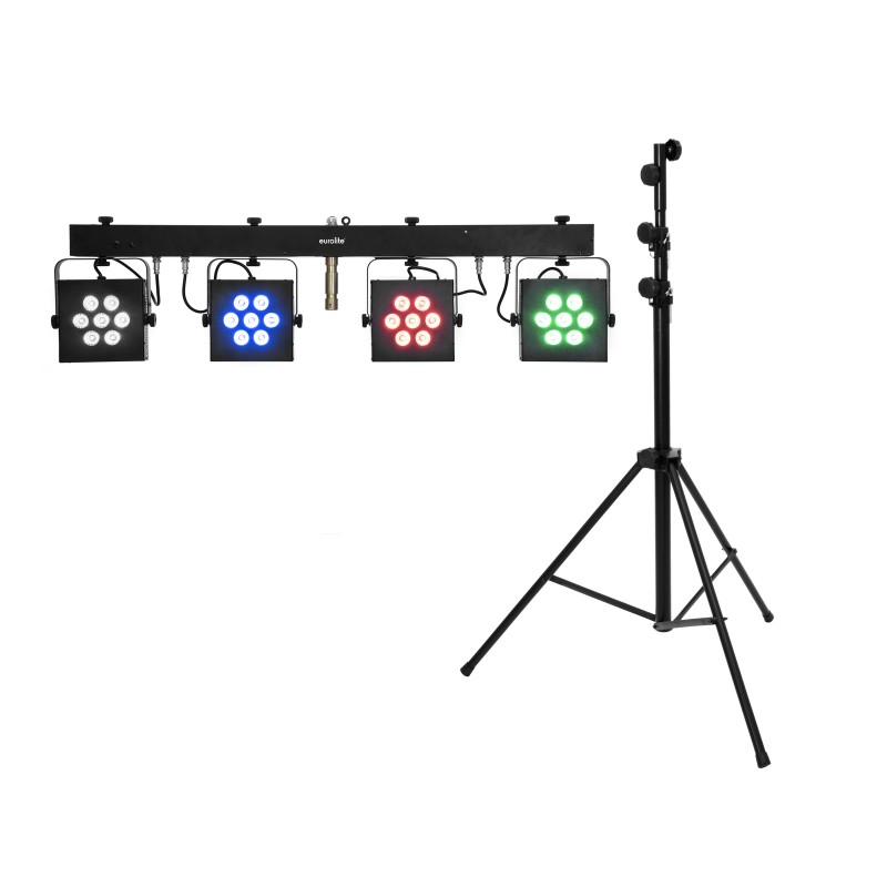 EUROLITE Set LED KLS-3002 + STV-60-WOT EU Steel stand black - 1 EUROLITE Set LED KLS-3002 + STV-60-WOT EU Steel stand black - 1