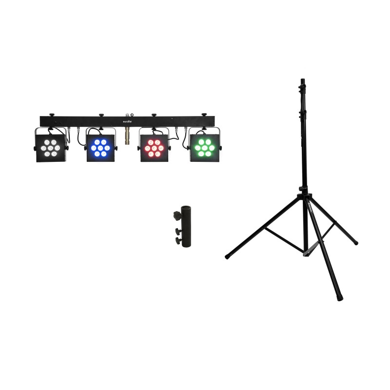 EUROLITE Set LED KLS-3002 + M-4 Speaker-System Stand - 1 EUROLITE Set LED KLS-3002 + M-4 Speaker-System Stand - 1