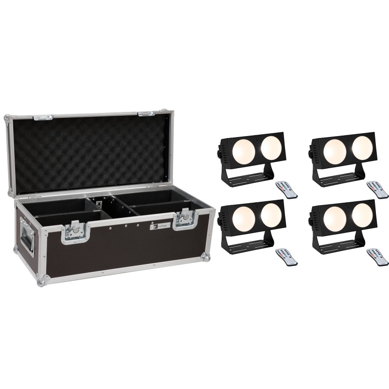EUROLITE Set 4x LED CBB-2 COB WW Bar + Case - 1 EUROLITE Set 4x LED CBB-2 COB WW Bar + Case - 1