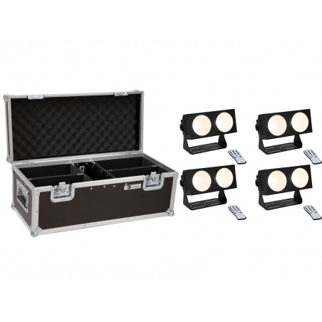 EUROLITE Set 4x LED CBB-2 COB WW Bar + Case - 1