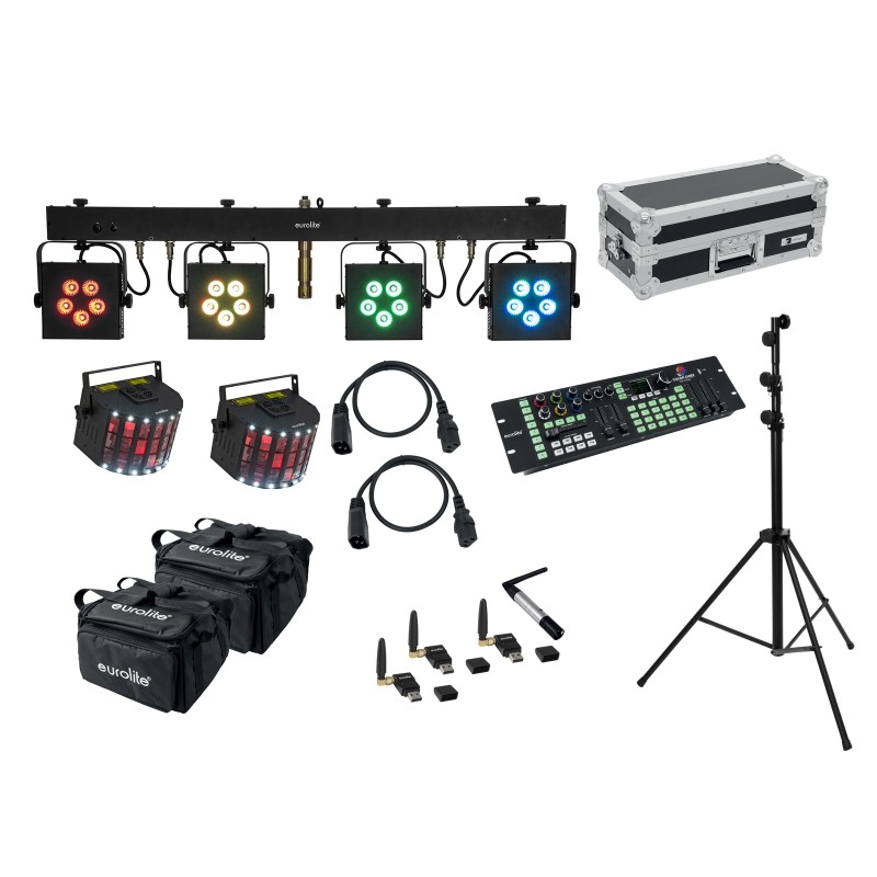EUROLITE Set LED KLS-902 + Laser Derby Mobile Bundle - 1 EUROLITE Set LED KLS-902 + Laser Derby Mobile Bundle - 1
