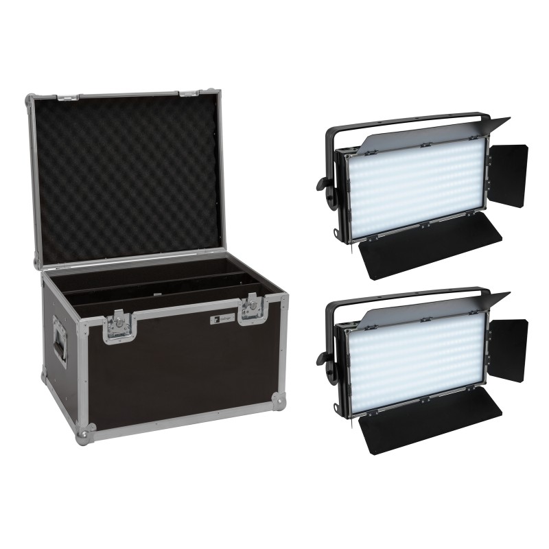 EUROLITE Set 2x LED PLL-480 QCL Panel + Case - 1 EUROLITE Set 2x LED PLL-480 QCL Panel + Case - 1