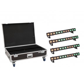 EUROLITE Set 4x LED IP T-PIX 12 HCL Bar + Case with wheels - 1
