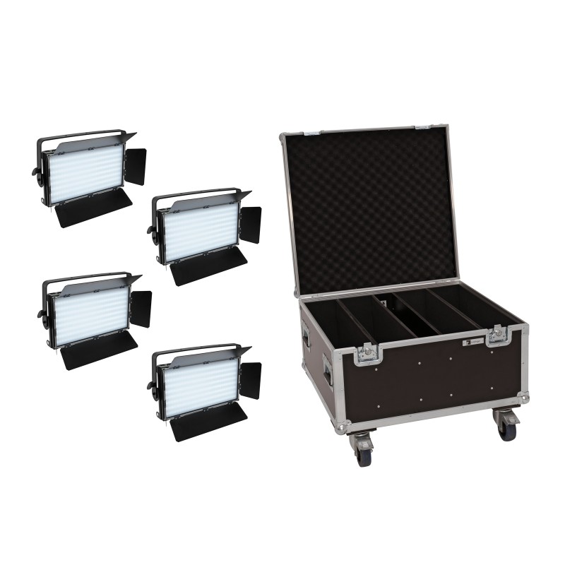 EUROLITE Set 4x LED PLL-480 CW/WW Panel + Case - 1 EUROLITE Set 4x LED PLL-480 CW/WW Panel + Case - 1