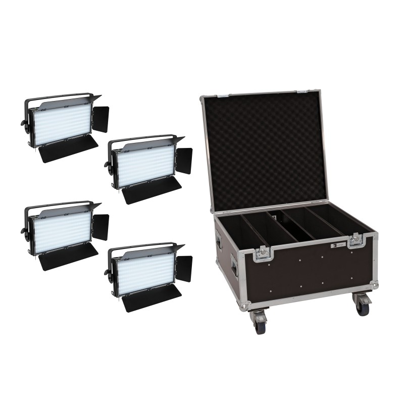 EUROLITE Set 4x LED PLL-480 QCL Panel + Case - 1 EUROLITE Set 4x LED PLL-480 QCL Panel + Case - 1