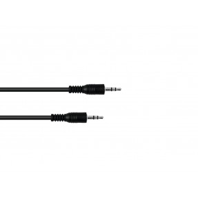 OMNITRONIC Jack cable 3.5 stereo 1.5m bk - 1