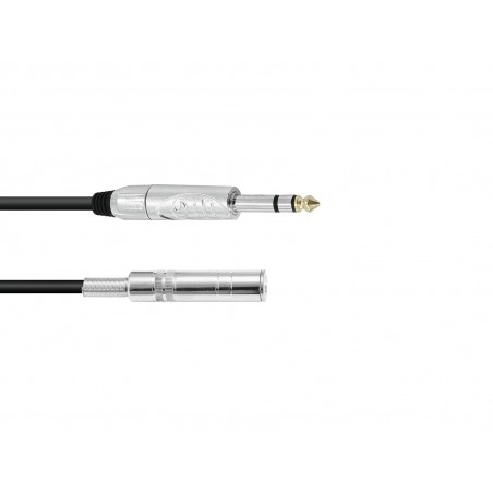 OMNITRONIC Jack extension 6.3 stereo 3m bk - 1