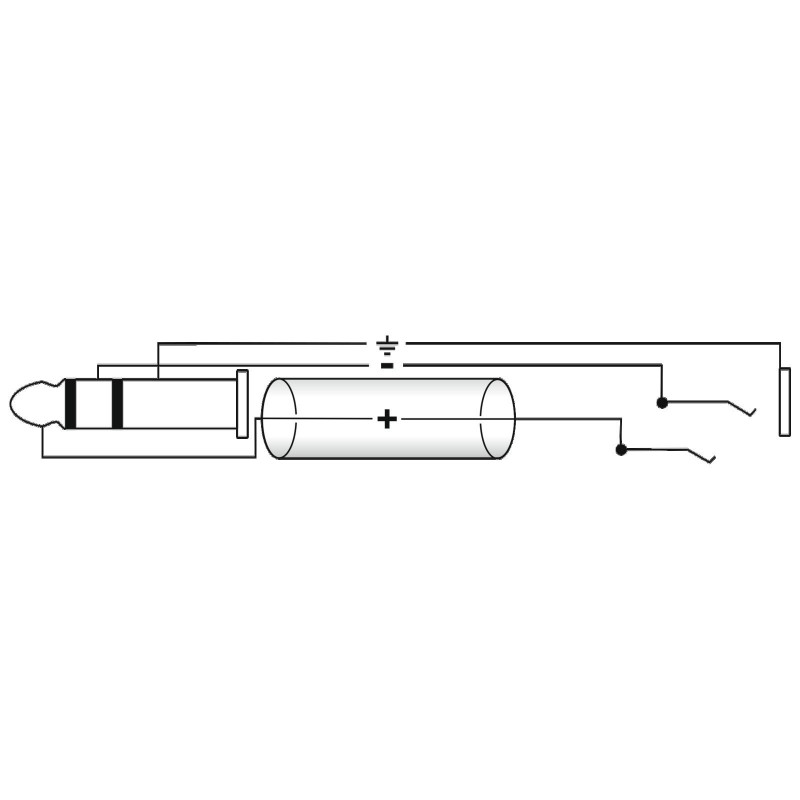 OMNITRONIC Jack extension 6.3 stereo 3m bk - 3