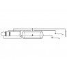 OMNITRONIC Jack extension 6.3 stereo 3m bk - 3