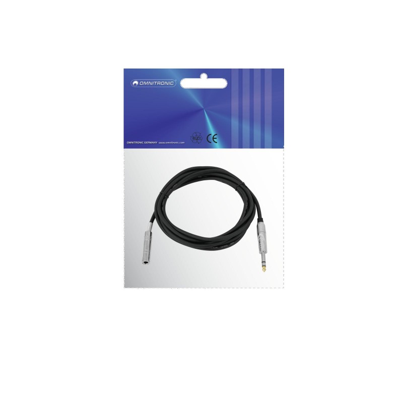 OMNITRONIC Jack extension 6.3 stereo 3m bk - 4