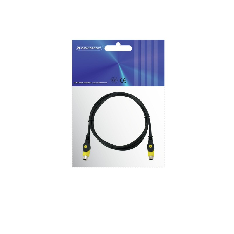 OMNITRONIC S-Video cable 1.5m - 2 OMNITRONIC S-Video cable 1.5m - 2