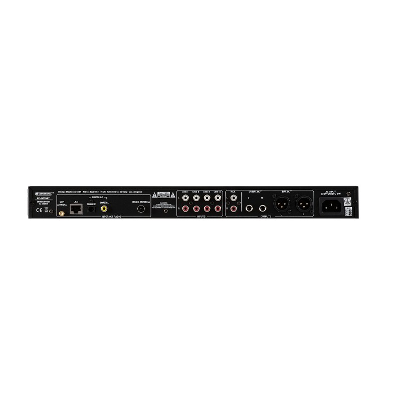 OMNITRONIC EP-220NET Preamplifier with Internet Radio, DAB+ and Bluetooth - 3 OMNITRONIC EP-220NET Preamplifier with Internet Radio, DAB+ and Bluetooth - 3