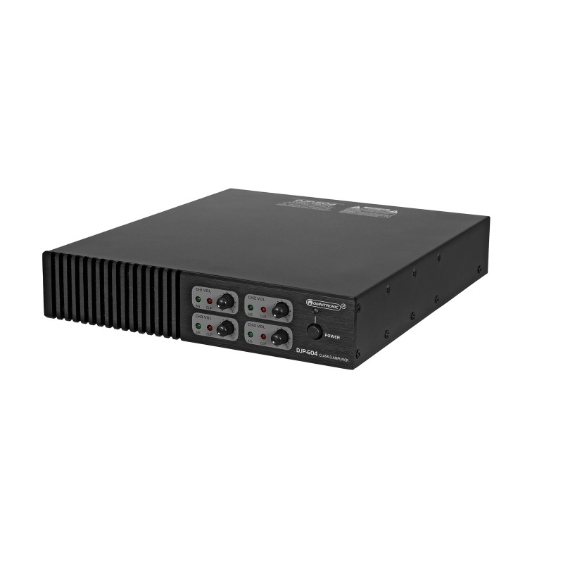 OMNITRONIC DJP-604 4-Channel Class D Amplifier - 2 OMNITRONIC DJP-604 4-Channel Class D Amplifier - 2