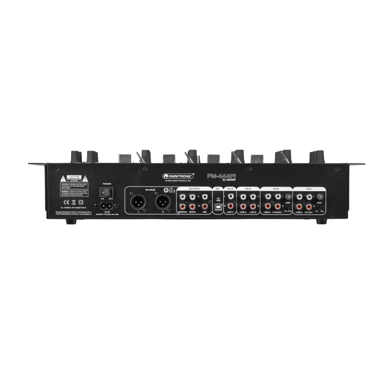 OMNITRONIC PM-444Pi 4-Channel DJ Mixer with Player & USB Interface - 3 OMNITRONIC PM-444Pi 4-Channel DJ Mixer with Player & USB Interface - 3