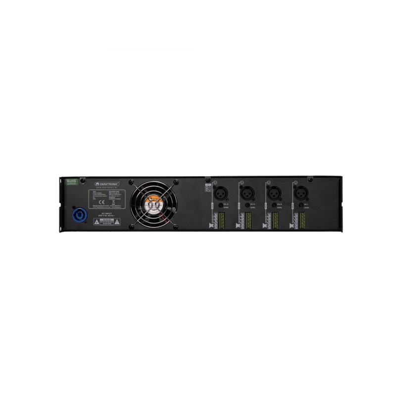 OMNITRONIC MCD-2004 MK2 4-Channel Installation Amplifier - 5 OMNITRONIC MCD-2004 MK2 4-Channel Installation Amplifier - 5
