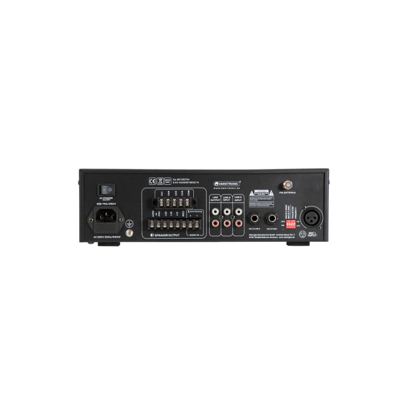 OMNITRONIC CPZ-120P PA Mixing Amplifier - 3