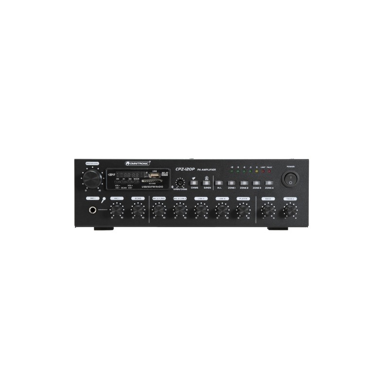 OMNITRONIC CPZ-120P PA Mixing Amplifier - 5