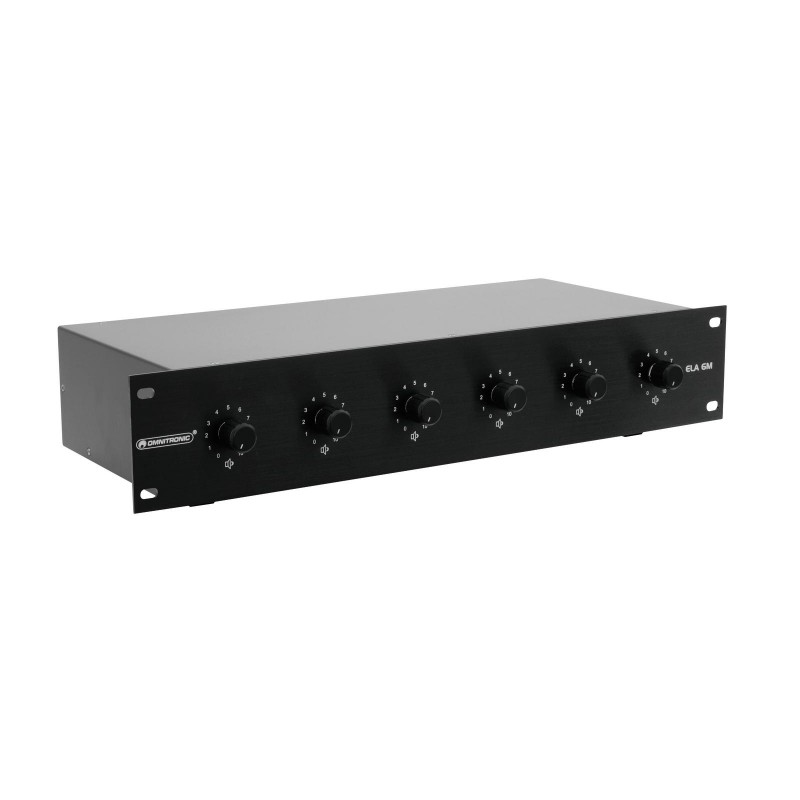 OMNITRONIC PA 6-Zone Mono Vol Contr 5W bk - 2