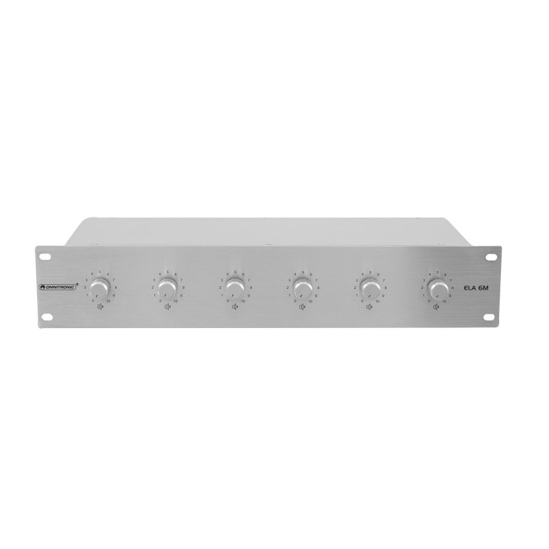 OMNITRONIC PA 6-zone mono vol contr 10W sil - 2 OMNITRONIC PA 6-zone mono vol contr 10W sil - 2