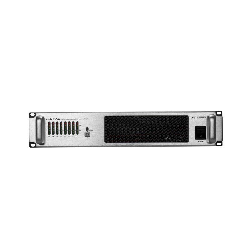 OMNITRONIC MCD-4008 MK2 8-Channel Installation Amplifier - 4 OMNITRONIC MCD-4008 MK2 8-Channel Installation Amplifier - 4