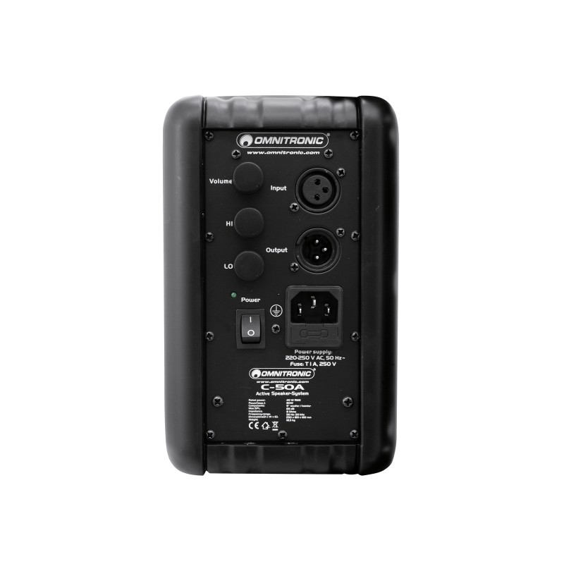 OMNITRONIC C-50A active black 2x - 4 OMNITRONIC C-50A active black 2x - 4