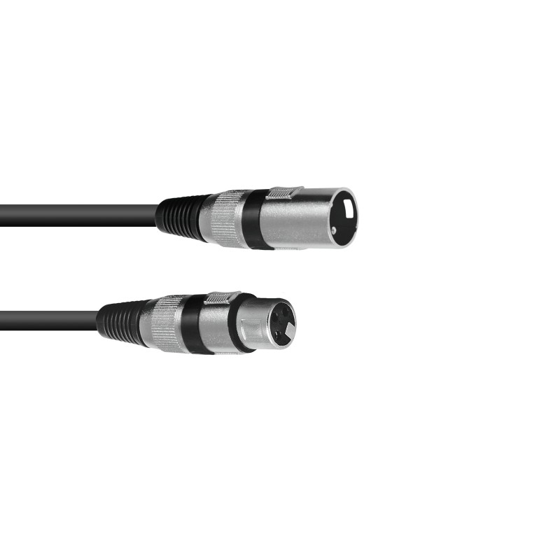 OMNITRONIC XLR cable 3pin 0.5m bk - 1