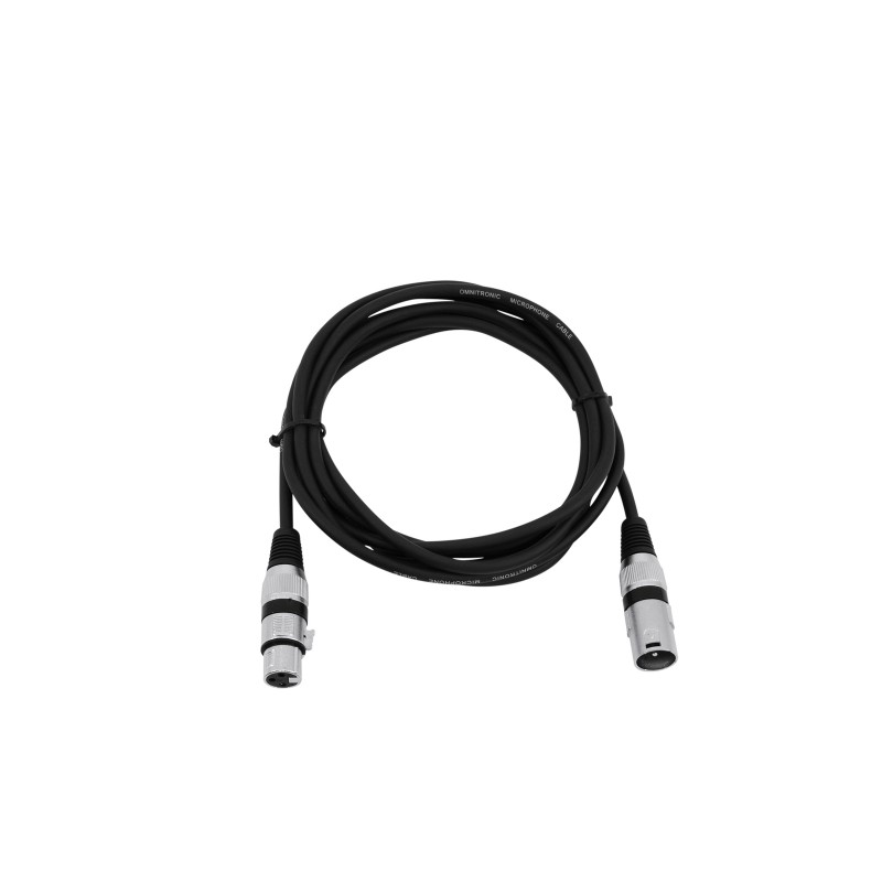 OMNITRONIC XLR cable 3pin 0.5m bk - 2